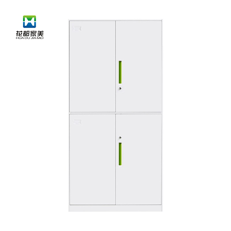 绿抠薄边通体双节文件柜 jmbx-05ag