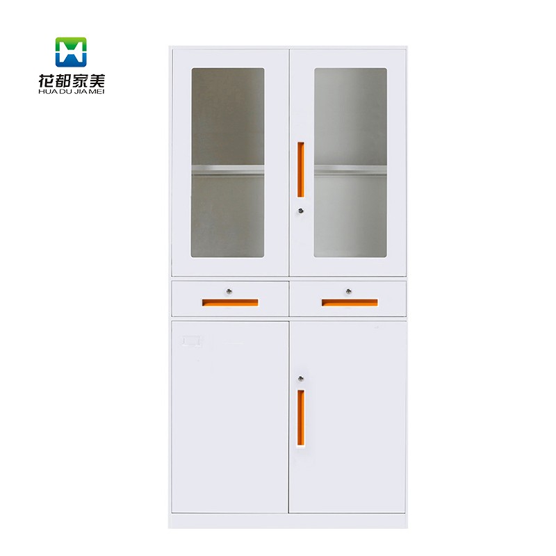 橙色抠手薄边中二屉文件柜 jmbx-02o